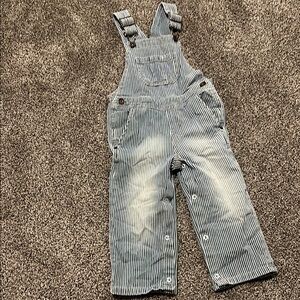 The Children's Place Navy Striped Overalls